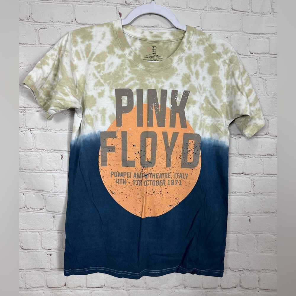Pink Floyd tie dye short sleeve cotton t-shirt, sz‎ S